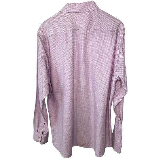 Ted Baker mens purple /pink long sleeve button up endurance shirt size 17.5 - Picture 5 of 13
